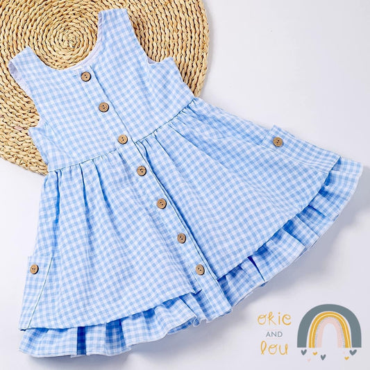 Summer Plaid Dress by Okie & Lou