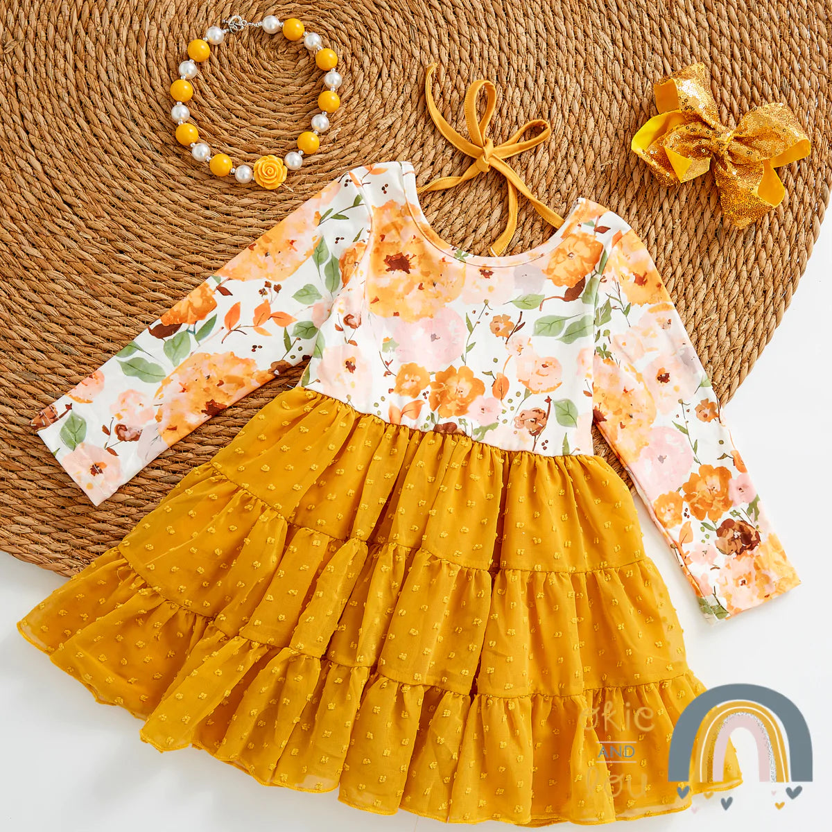 Golden Poppy Tulle Dress by Okie & Lou