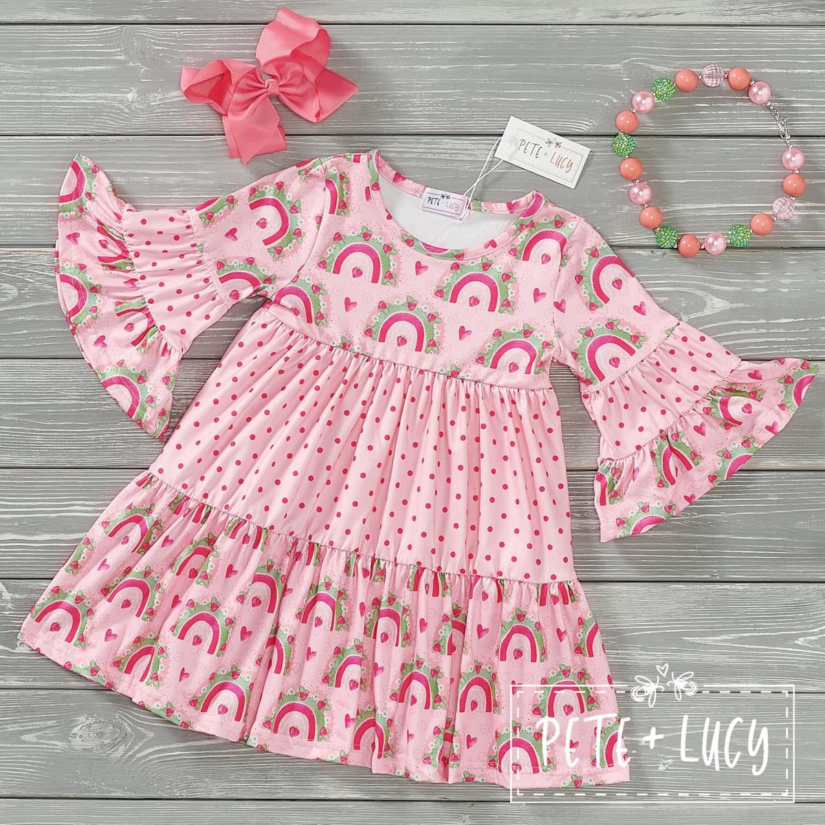 Strawberry Rainbow Dress by Pete + Lucy