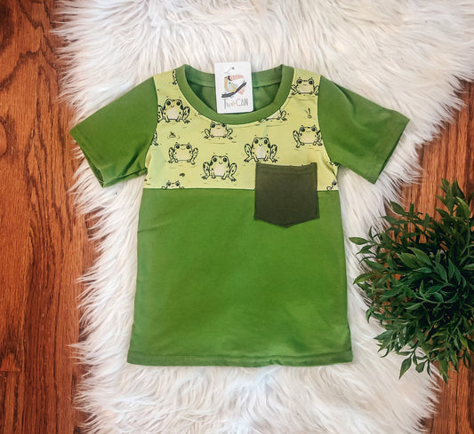 Ribbit Boys Pocket Tee by TwoCan