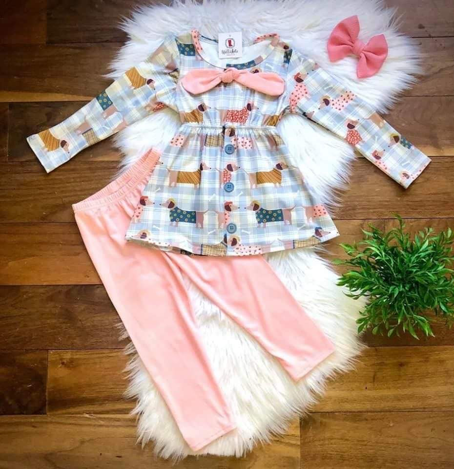Chic Puppies Pant Set by Wellie Kate