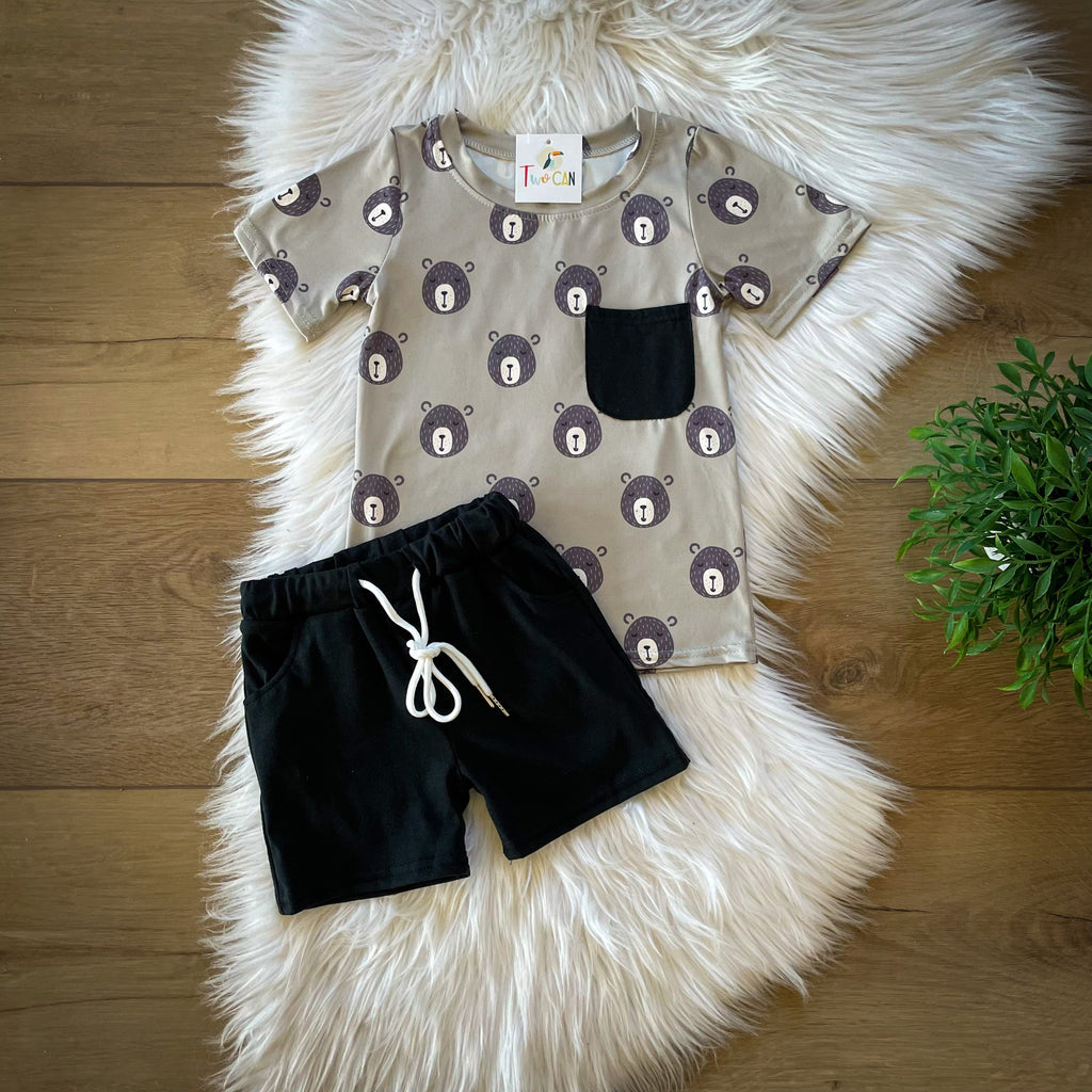 Bears Short Set by TwoCan