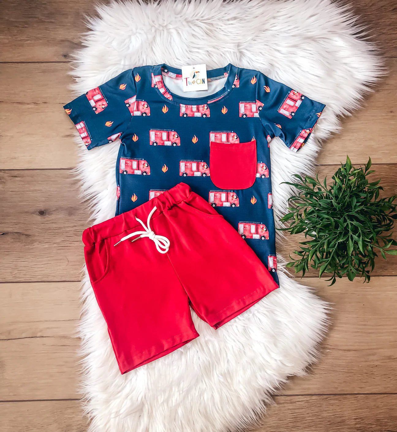 Sound The Alarm Boys Short Set