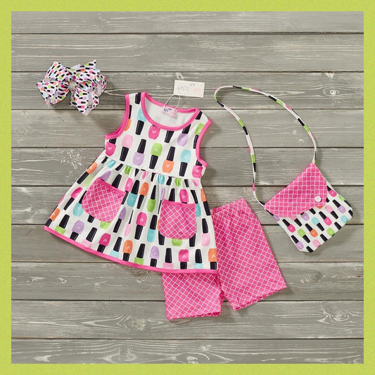 Neon Nail Polish Short Set by Pete + Lucy