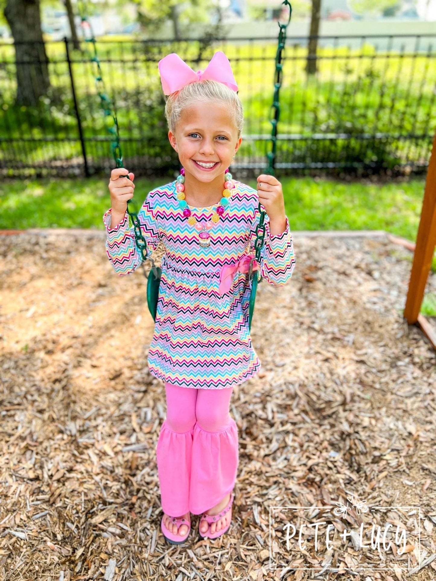 Rainbow Zig Zag 2-Piece by Pete + Lucy