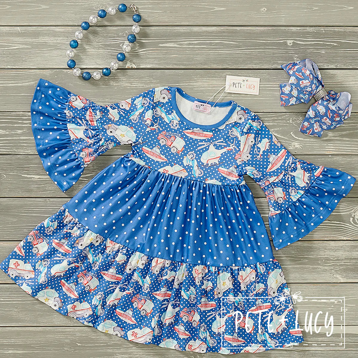 Pre-Order Rescue Me! Long Sleeve Dress by Pete + Lucy