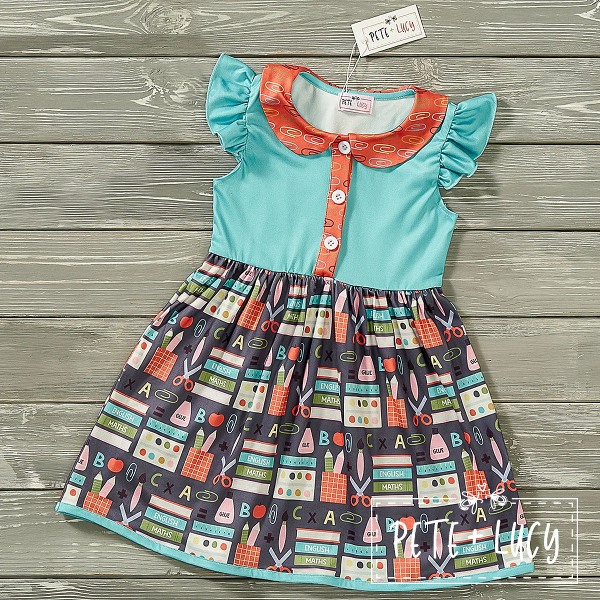 Pre-Order Back To School (Ready To Learn) Dress- Short Sleeve by Pete + Lucy