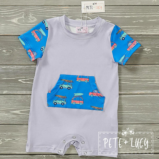 Pre-Order Beach Bound Infant Romper by Pete + Lucy