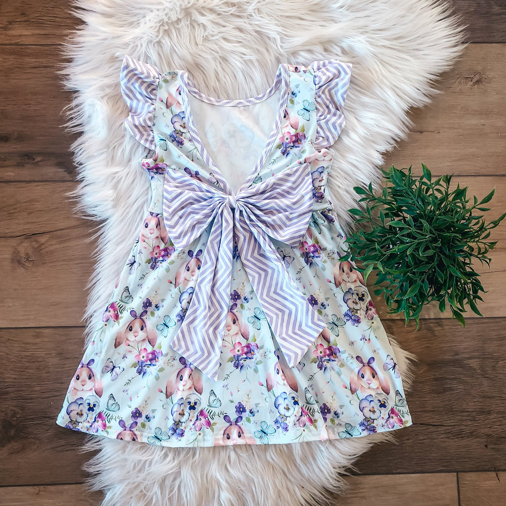 Pastel Bunny Bow Back Dress by TwoCan
