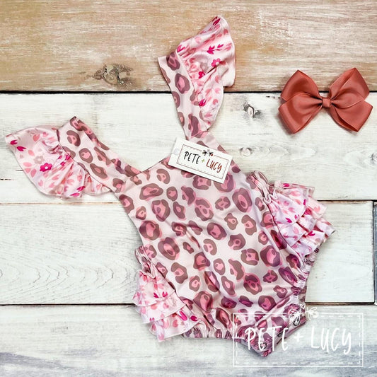 Sweet Leopard Romper by Pete + Lucy