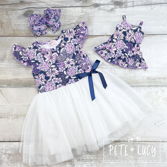 Tropical Turtle Tulle Dress by Pete + Lucy
