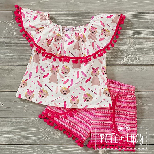 Boho Dogs Short Set by Pete + Lucy