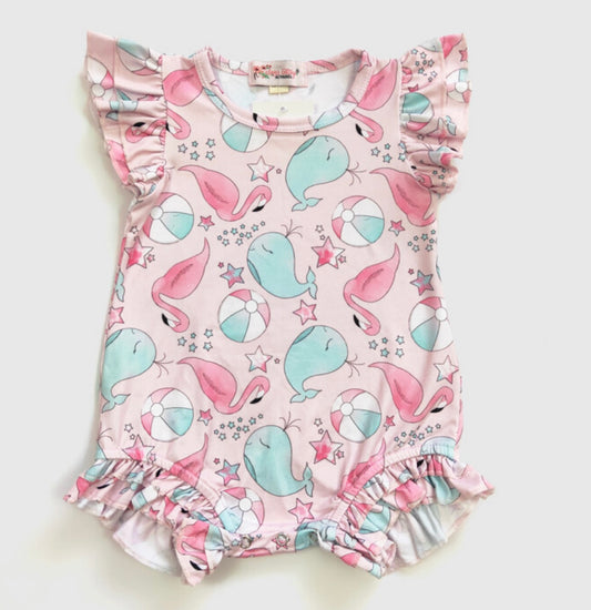 Beach Days Infant Romper by Clover Cottage