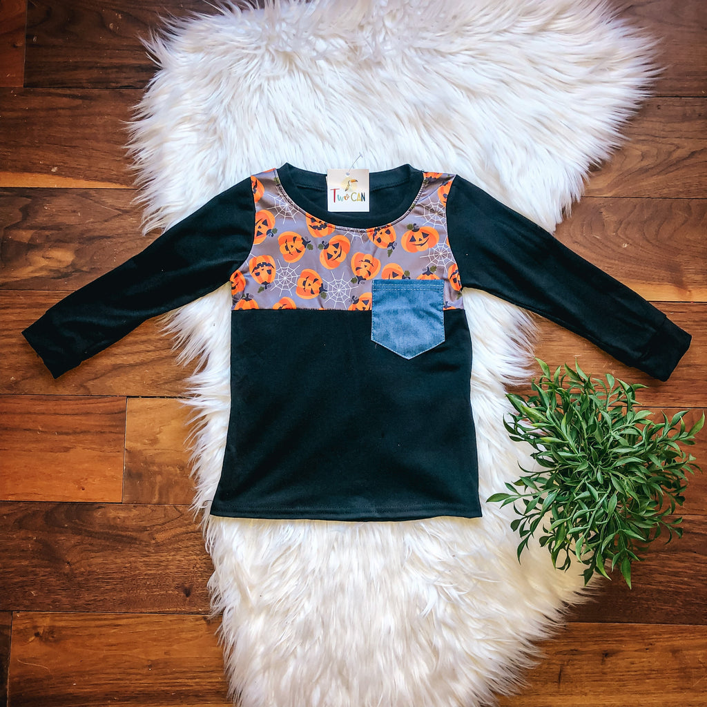 Spooky Pumpkin Pocket Tee by TwoCan