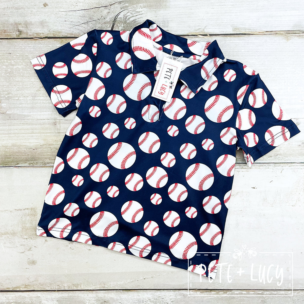 Batter Up Boys Tee by Pete + Lucy