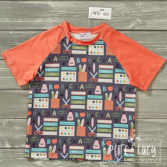 Pre-Order Back To School (Ready To Learn) Short Sleeve Boys Tee by Pete + Lucy