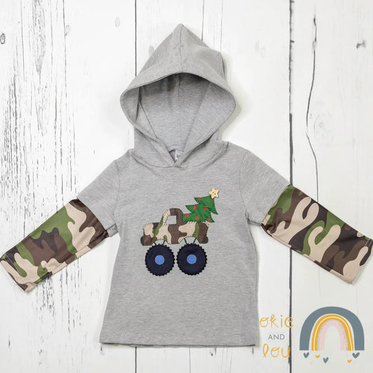 Christmas Camo Hoodie by Okie & Lou