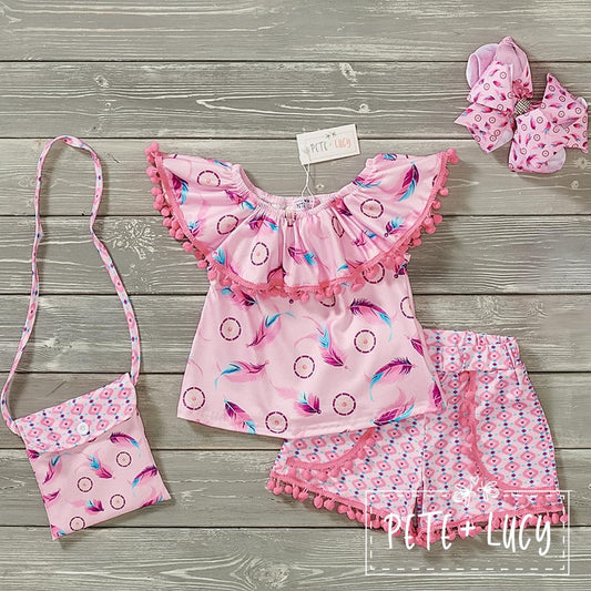 Dreamy Dream Catcher Short Set By Pete + Lucy