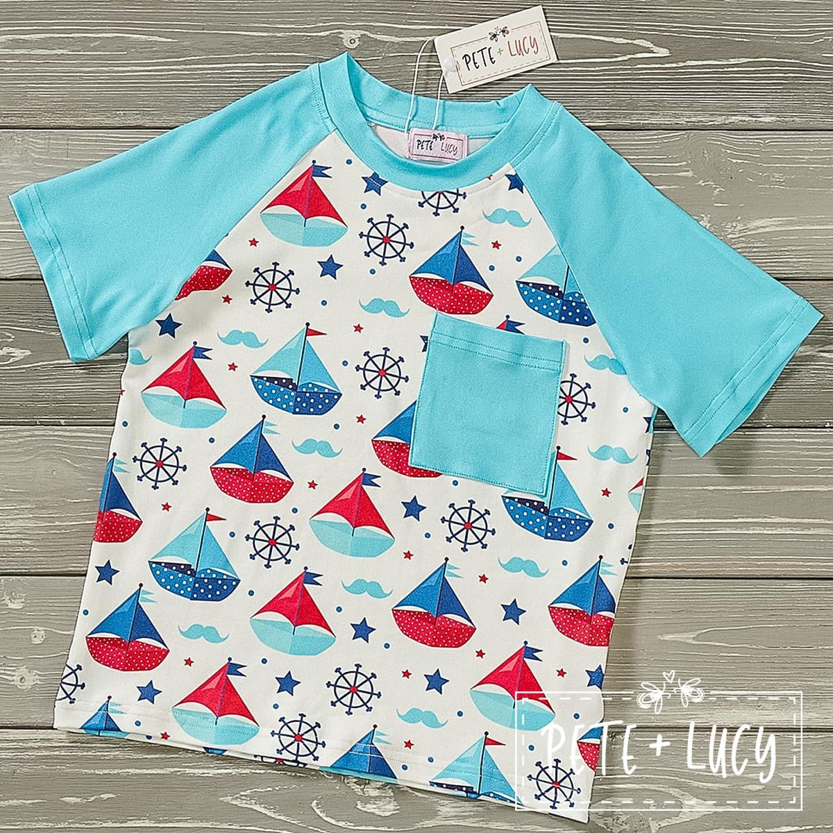 Pre-Order Come Sail With Me Boys Tee by Pete + Lucy