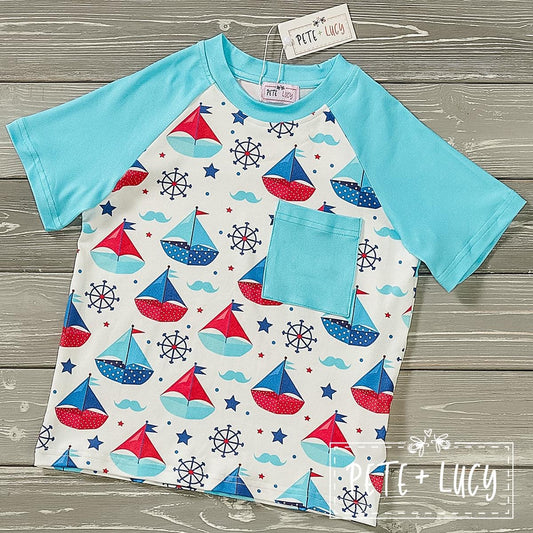 Pre-Order Come Sail With Me Boys Tee by Pete + Lucy