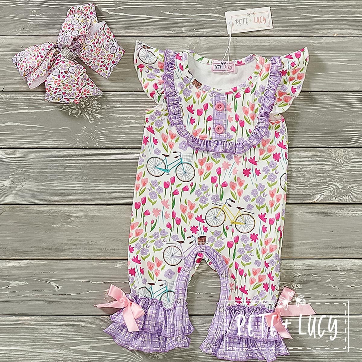 Brookes Bicycles Infant Romper By Pete + Lucy