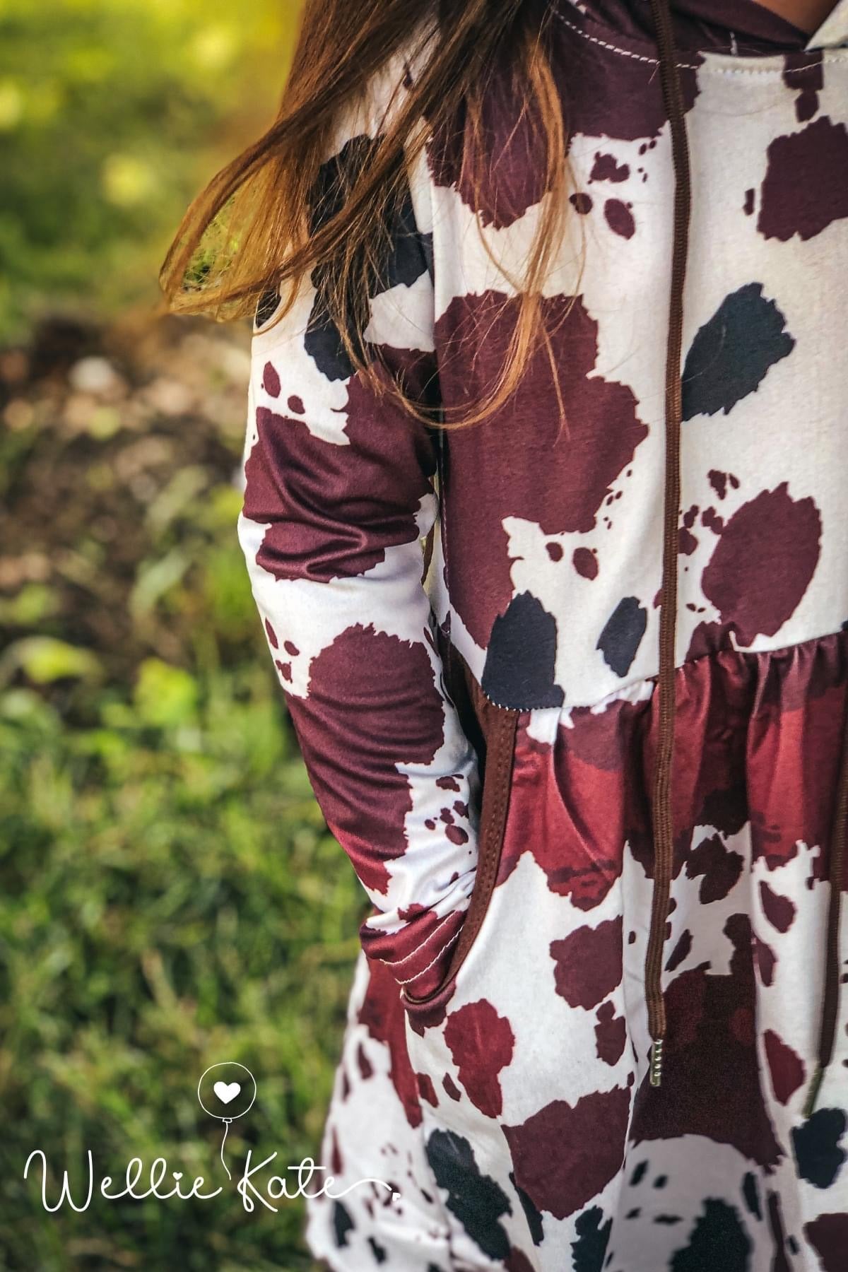 Cowlicious Hooded Dress by Wellie Kate
